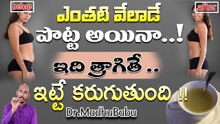 ఎంతటి వేలాడే పొట్ట అయినాఇది త్రాగితే ఇట్టే కరుగుతుంది !!| Dr. MadhuBabu Health Tips |