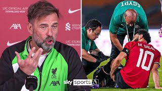 "It was a shock!" 😯 | Jurgen Klopp REACTS to Mohamed Salah's injury at AFCON