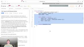 Leetcode Solution - 138 Copy List with Random Pointer