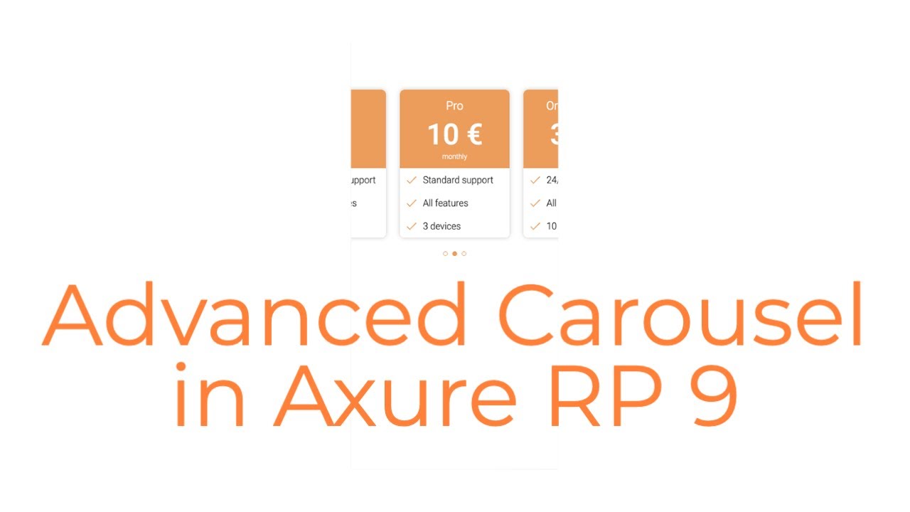 Advanced Carousel In Axure Rp 9 Axure Mastery Youtube