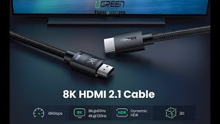 Cáp HDMI 2.1 Hỗ trợ độ phân giải 8K/60Hz HDR eARC