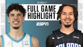 Charlotte Hornets at Orlando Magic | Full Game Highlights