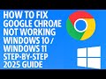 How To Fix Google Chrome Not Working on Windows 10 / Windows 11 | Step-by-Step 2026 Guide