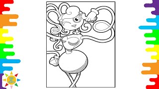 Mommy Long Legs  Coloring Page | Poppy Playtime Chapter 2 Coloring | Disfigure - Hollah!
