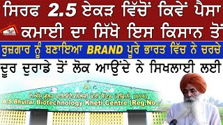 ਲੱਖਾਂ ਕਮਾਉਂਦਾ ਹੈ ਇਹ ਕਿਸਾਨ ਸਿਰਫ਼ 2.5 ਕਿੱਲੇ ਜ਼ਮੀਨ ਵਿੱਚੋਂ । A.S Bhullar Biotechnology Kheti Centre । RMB