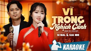 Karaoke Song Ca Bạc Trắng Lửa Hồng - Gia Nhi & Si Nal