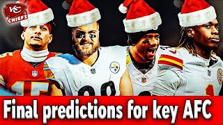 Kansas City Chiefs vs. Pittsburgh Steelers: Christmas Day Predictions