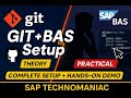 GIT in SAP BAS Explained ⚡ Complete Setup with GitHub | Theory + Hands-On Demo 9.1
