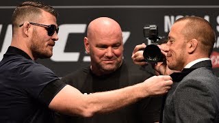 (FULL) UFC 217 News Conference with Michael Bisping vs. Georges St-Pierre | ESPN