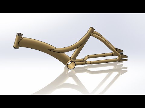 (part 1-Frame)How To Design Bicycle,cycle,two Wheelar Design Tutorial ...