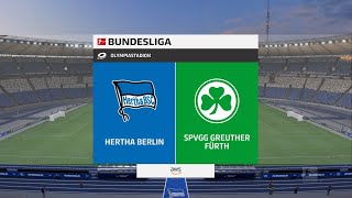 Hertha Berlin vs SpVgg Greuther Fürth (26/08/2023) 2. Bundesliga FIFA 23