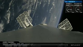 SpaceX Thaicom-8 first stage landing on Droneship