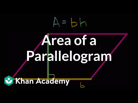 Area of parallelograms intuition | Algebra I | High School Math | Khan Academy Area of parallelograms intuition | Algebra I | High School Math | Khan Academy