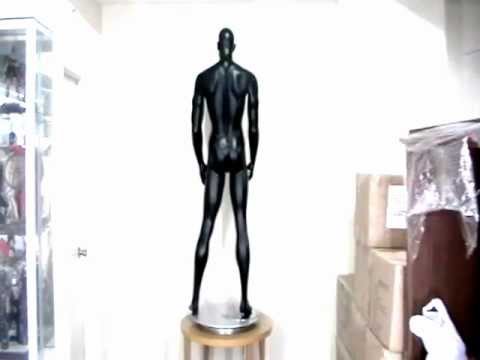 24" Rotating Base With 6ft" Mannequin - YouTube