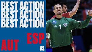 Austria's Thomas Bauer stars between the posts | EHF EURO Cup 2020