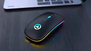 Mouse Sem Fio Recarregável Usb Luminoso Rgb - Compacto, Acessível Barato