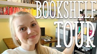 My Bookshelf and Office Tour [CC] with FULL Book Collection!
