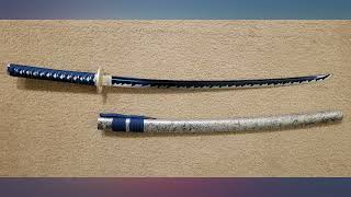entez Battle Ready Katana Swords Japanese Samurai Sword Damascus Folded Steel review