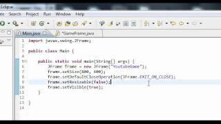 Java Game Tutorial - 1 - Setting Up