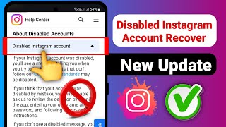 How To Recover Disabled Instagram Account || New Method 2025