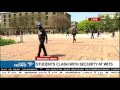 Rocks pelted as students clash with security at Wits