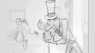 Disney Pencil Tests - Lady and the Tramp, Frank Thomas Hook, Princess and the Frog