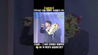 [#Shorts] 가요톱10 1994년 12월 셋째주 1위 신승훈 골든컵 앵콜 - 그 후로 오랫동안 | KBS 방송