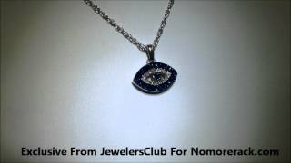 JewelersClub Diamond Accent Genuine Blue and White Diamond Evil Eye Pendant