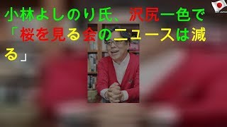 小林よしのり氏、沢尻一色で「桜を見る会のニュースは減る」