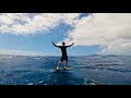 The ULTIMATE prone hydrofoil downwind run - Hawaii Foiling