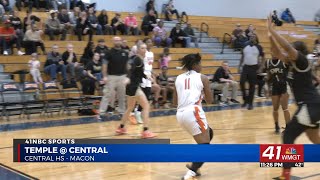 GHSA Class A Division 1 Girls Playoffs: Central vs Temple