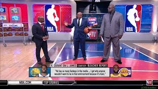 Shaq and Kenny Smith RIPS Kevin Durant for "Lebron is Toxic" Comments