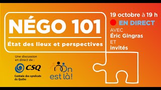 🔴 NÉGO 101 : États des lieux et perspectives