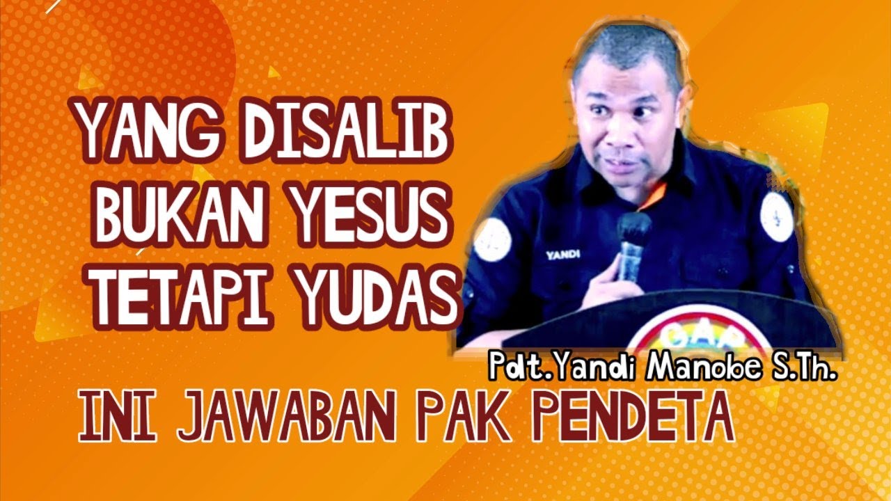 CARA MENGHADAPI AJARAN SESAT_ PDT. YANDI MANOBE S.TH_ KHOTBAH ...