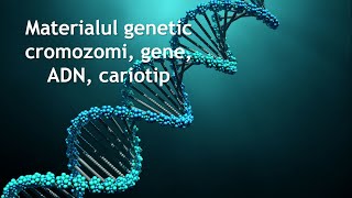 Materialul genetic, cromozomi,   gene,   ADN,  cariotip