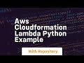 aws cloudformation lambda python example