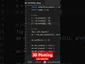 3D Plotting #matplotlib  #machinelearning #plotting #shorts #pythontutorial #numpytutorial #phython