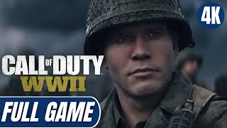 CALL OF DUTY WWII Full Game Gameplay (4K 60FPS) Walkthrough No Commentary