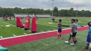 Maumelle Hornet Youth Football team holds Skills and Drills camp