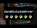 HOW TO SOLVE ZERODIVISIONERROR FOR BEGINNERS IN PYTHON 💻