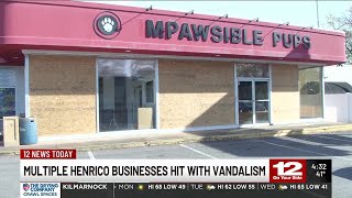 Police: Multiple Henrico businesses damaged in string of vandalisms