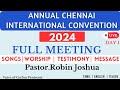 TPM Message | Chennai Convention Live 2024 | Full Meeting | Pas Robin Joshua | Day 1