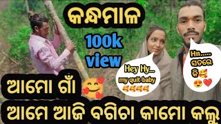 ଅମୋ ଗାଁ ବଗିଚା କାମ 🥰//Rocky vlogs