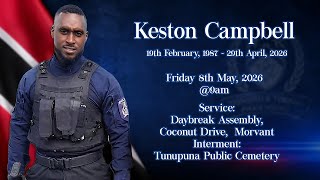 In Loving Memory of Keston Campbell