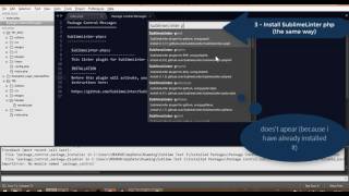 How to: SetUp Sublimelinter-php in windows