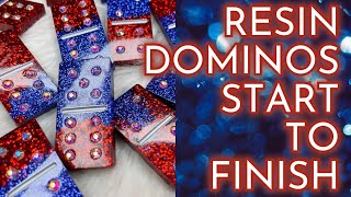 HOW TO MAKE RESIN DOMINOS || START TO FINISH