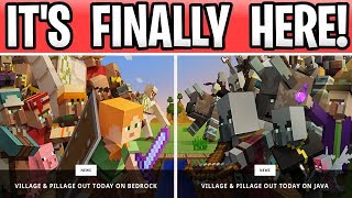 Minecraft Village & Pillage Is FINALLY HERE! 1.14/ 1.11 Java, IOS, Android, Switch & Xbox
