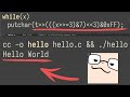 My First Hello, World in C. Very proud!
