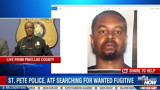 St. Pete PD, ATF press conference on wanted 'dangerous' fugitive