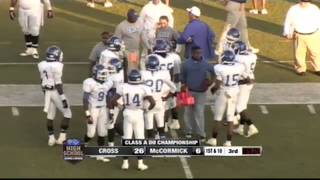 2012 SCHSL Division 2 Class 1A Football Championships- McCormick vs Cross